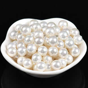 精选贝珠散珠仿白珍珠贝壳diy手工串珠项链耳饰女手链毛衣链配饰