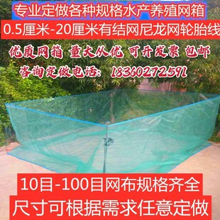 定做带盖养殖网箱泥鳅黄鳝龙虾网螃蟹网箱养渔网箱防逃网专用拉网