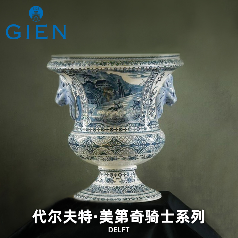 法国陶瓷gien手工绘制