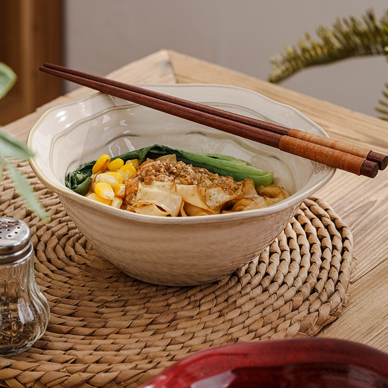 好看的面 面碗高颜值家用新款日式拉面 面碗2025新款餐具大汤碗陶