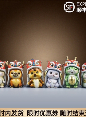 全铜十二生肖摆件套纯黄鼠