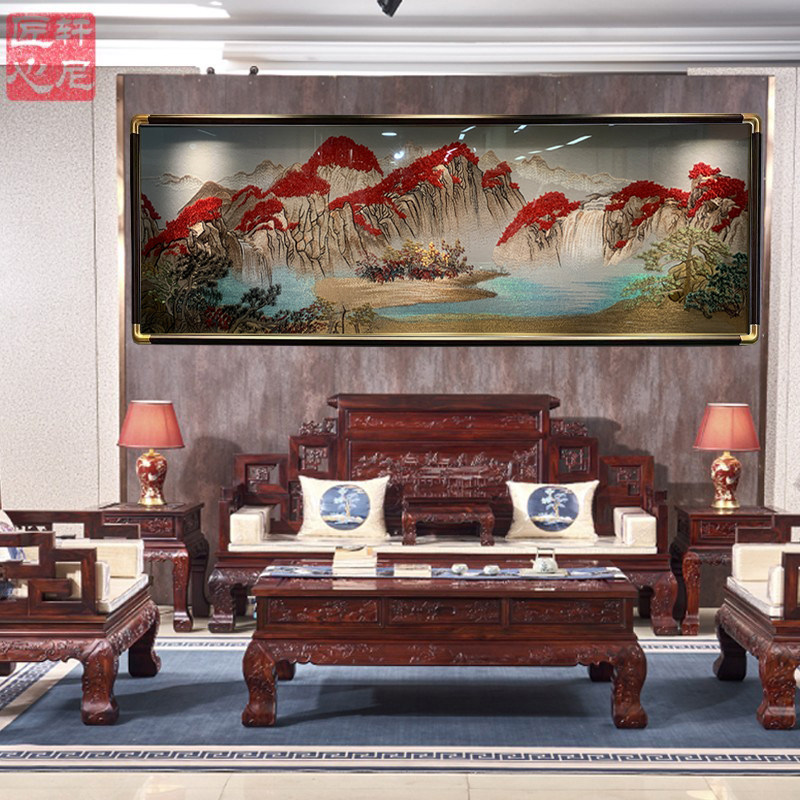 高密度客厅装饰画轩尼匠心中式