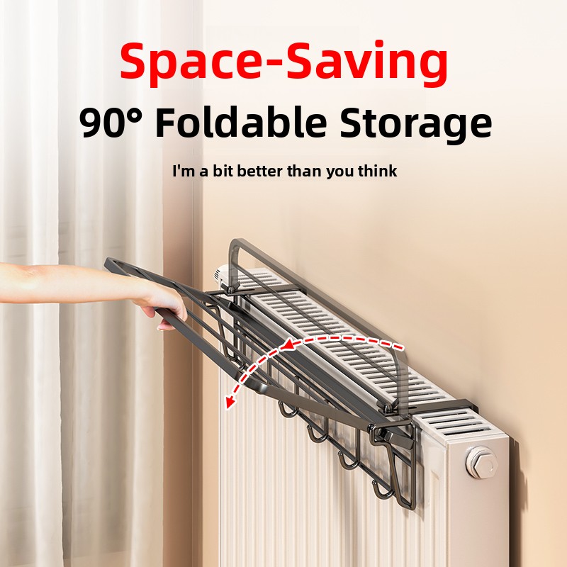 可折叠散热器晾衣架隐形晾衣架储藏器物专用加热管架
