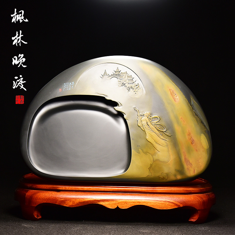 高档天然老坑歙砚端砚书法专用