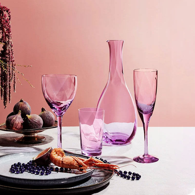 KOSTA BODA 进口水晶玻璃杯CHATEAU庄园紫色40周年款红酒香槟水杯