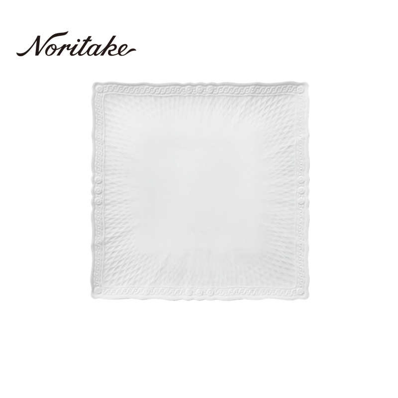 NORITAKE浮雕白色方盘