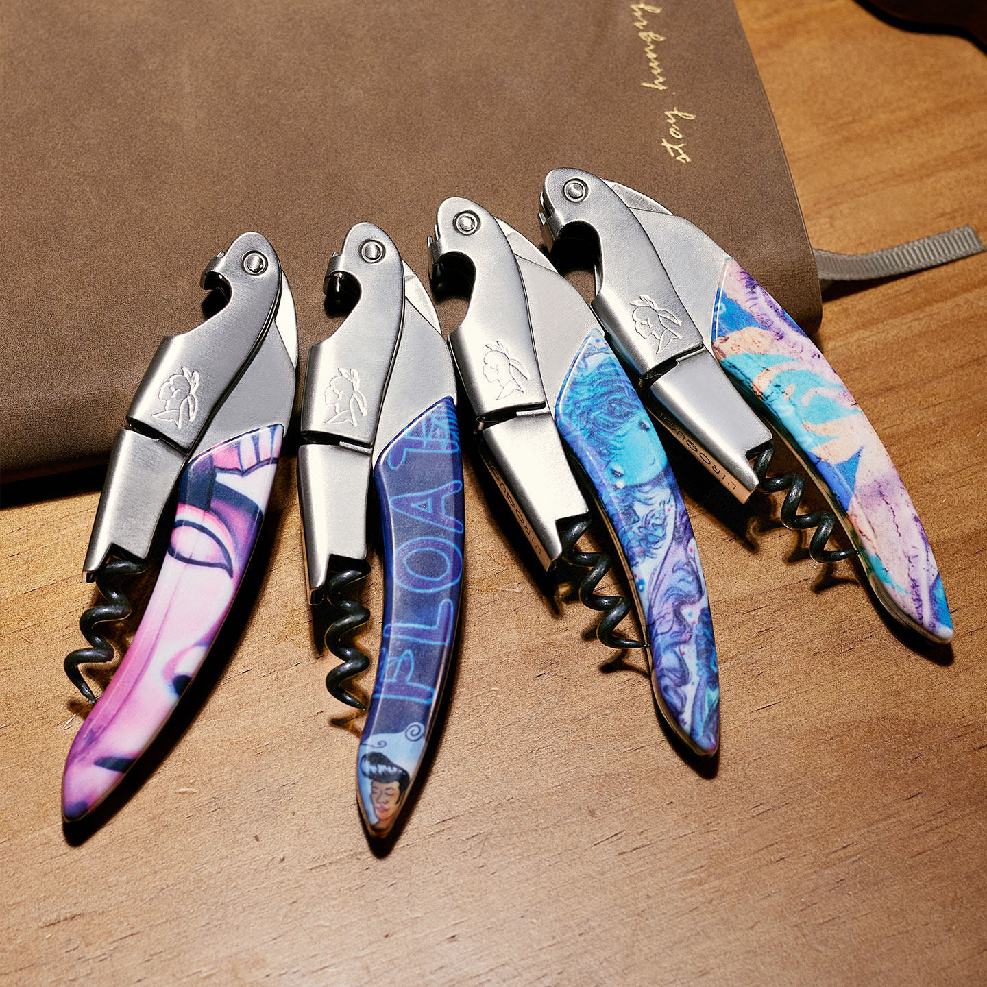 法国LIGNE/W莱蒂威不锈钢葡萄酒开瓶器多功能木柄海马刀红酒起子