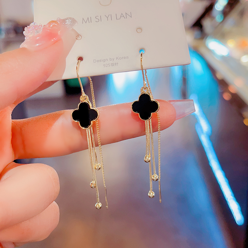 精致高级的耳环小众花朵耳线