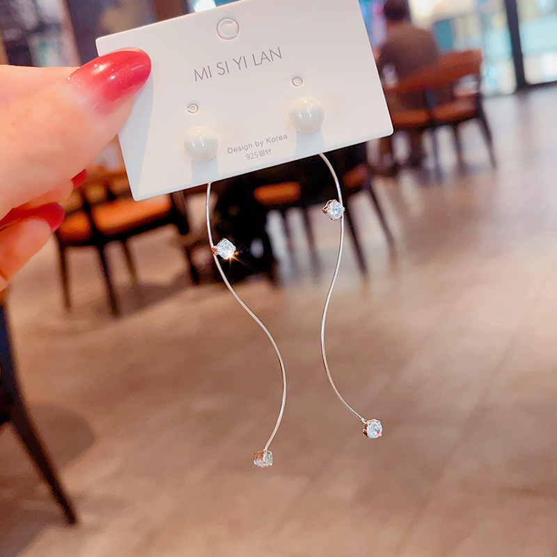 简约精致耳环长款设计感耳钉