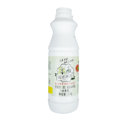每家果园荔枝汁 浓缩果汁饮料浓浆原浆 奶茶店专用商用美家 1.1kg