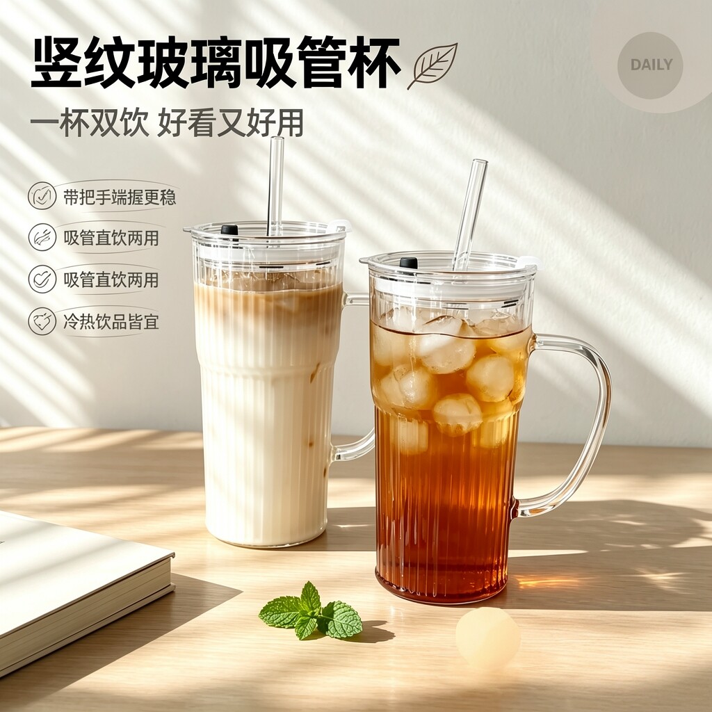玻璃杯女生高颜值家用大容量