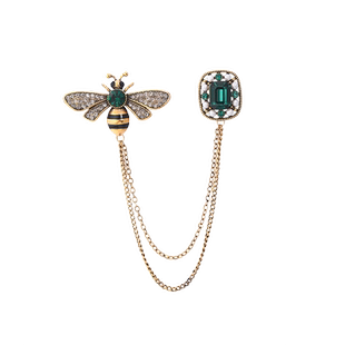 蜜蜂流苏胸针女高档精致西装毛衣别针配饰设计感小众奢华气质胸花