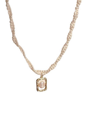 2023年新款双层珍珠项链时尚女