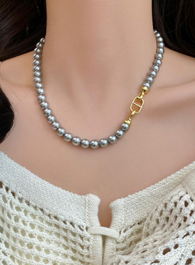 新款珍珠项链时尚小清新女
