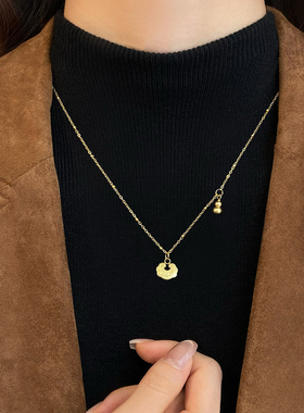 新款金色项链轻奢高级感毛衣链