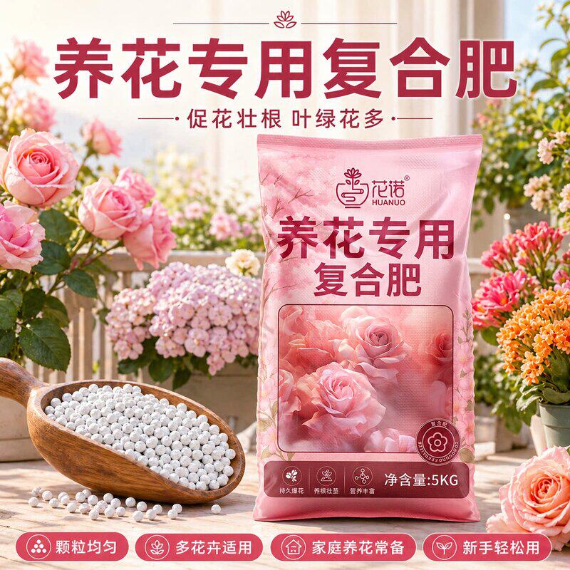 养花专用复合肥料家用盆栽花肥通用养花肥料正品氮磷钾型三元肥料