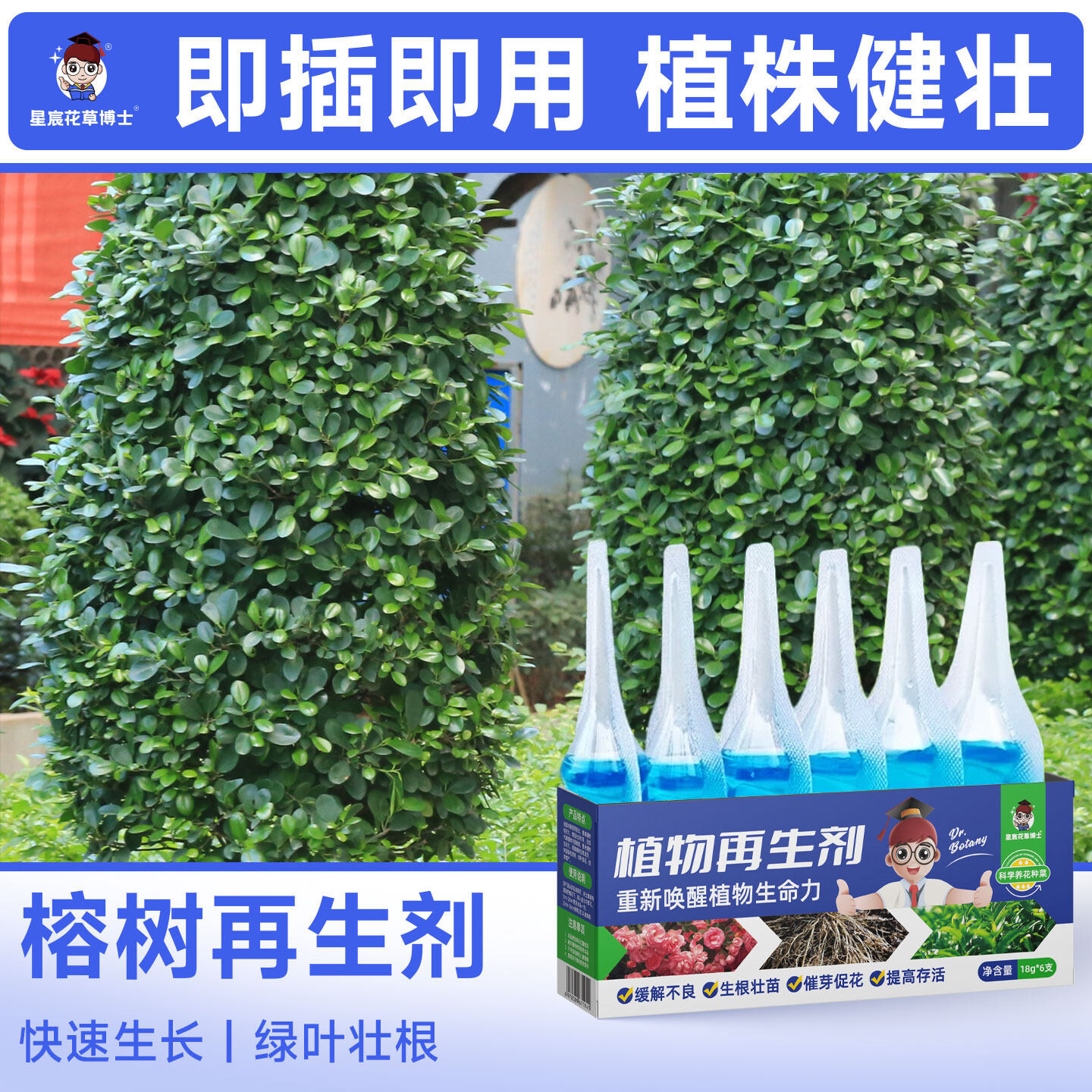 榕树专用肥料植物再生剂家用盆栽绿植花卉通用肥营养液防黄叶