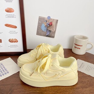 厚底小白鞋女款2026春季新款百搭鞋子ins潮小众学生运动休闲板鞋