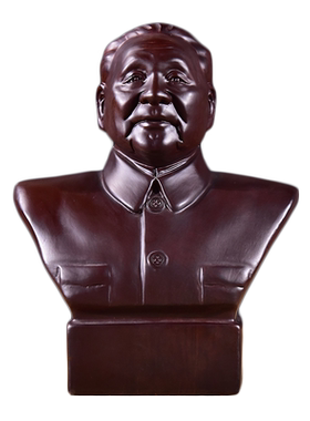 雕刻头像红木家居客厅商务工艺品