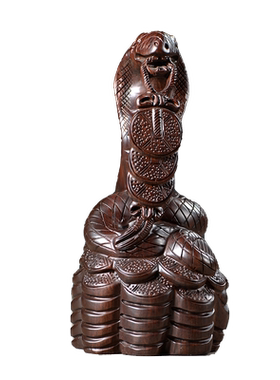 黑檀十二生肖酒柜装饰品博古架