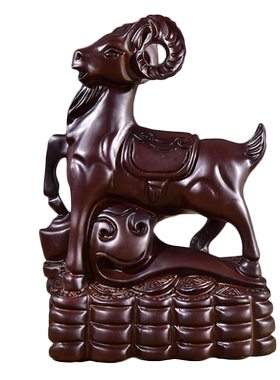 十二生肖动物家居摆设黄花梨木雕