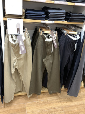 宽腿无褶长裤廓形长裤