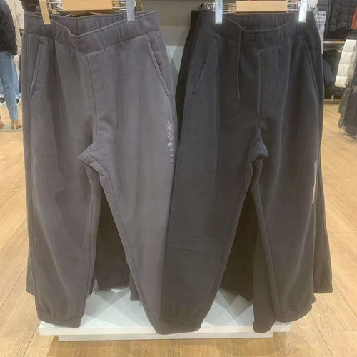 防风摇粒绒长裤休闲裤束脚裤