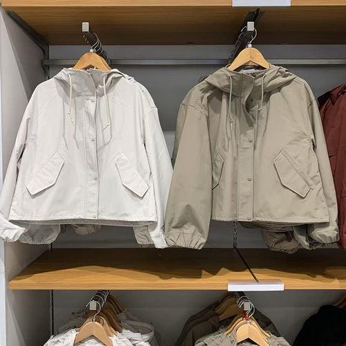 休闲连帽短外套夹克登山服冲锋衣