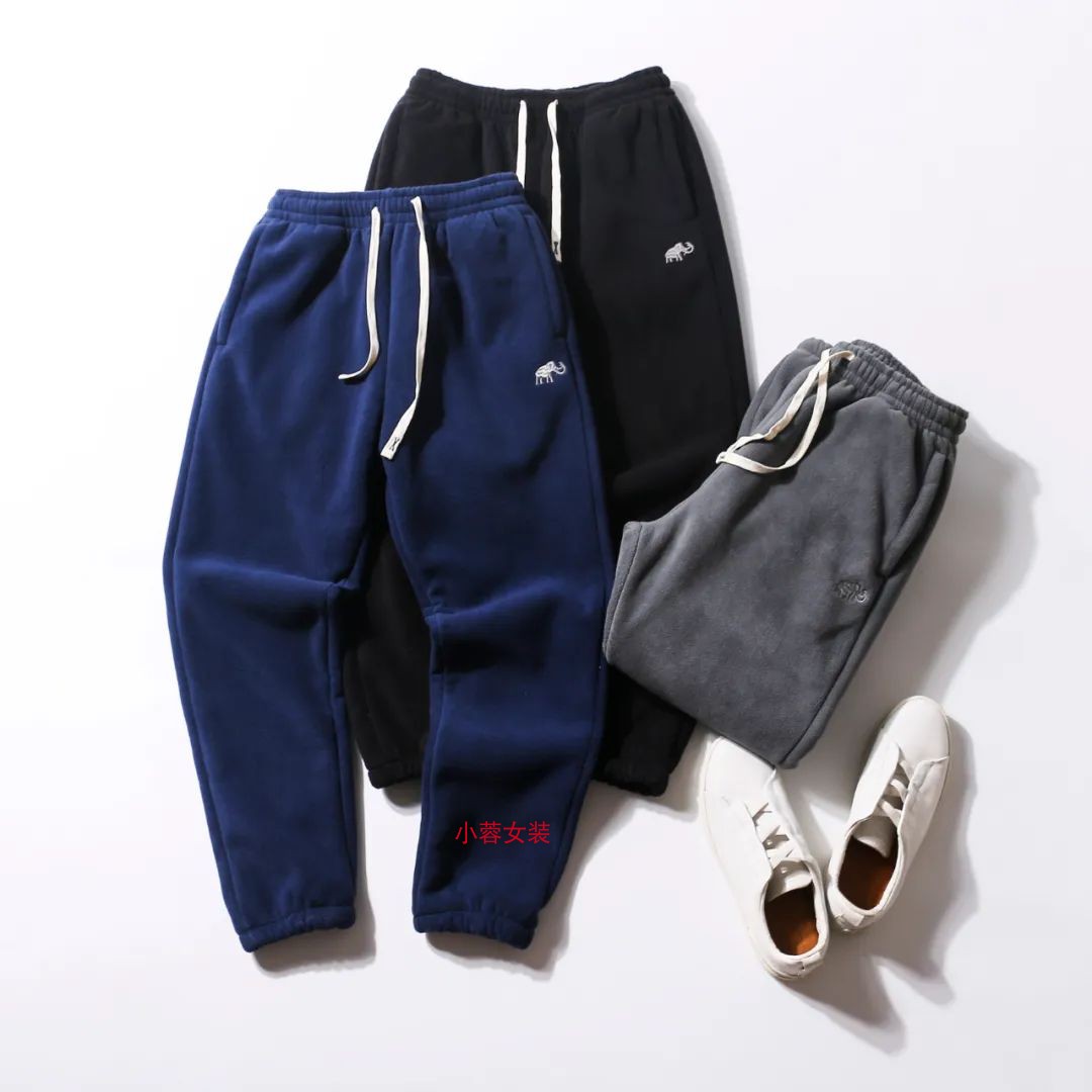 420g！加绒加厚！男女同款！冬季摇粒绒抓绒卫裤运动休闲裤保暖裤