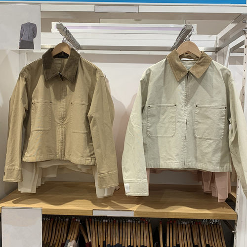 休闲拉链短茄克外套翻领夹克上衣