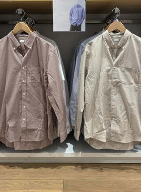 日单男/女装25秋冬优质长绒棉格子衬衫长袖衬衣外套476015/480648