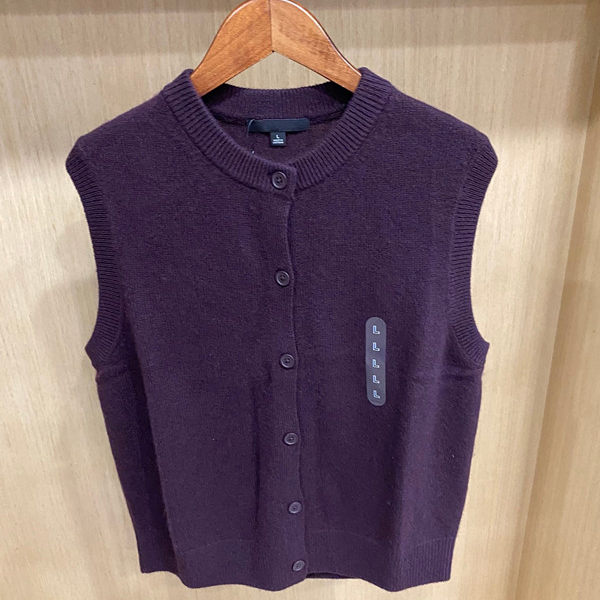 圆领针织短背心无袖针织马甲