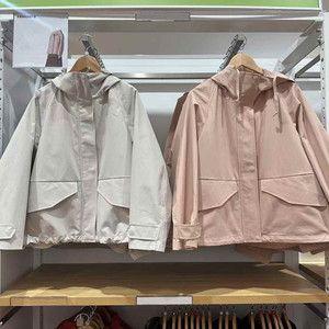 日单女装2025春季休闲连帽外套/时尚A字夹克耐久防水登山服474177
