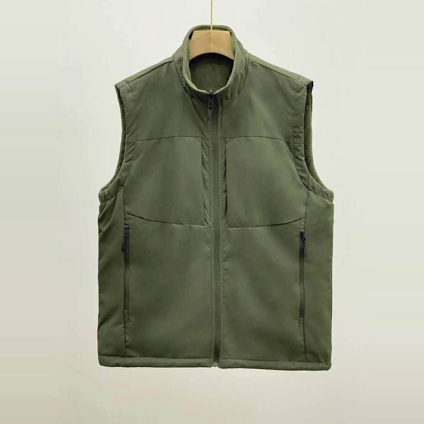 男秋冬双面穿加绒加厚保暖防风防水立领马甲软壳工装背心外套8822,男装,常规马甲,淘宝优惠券,粉丝福利购,淘宝优惠卷