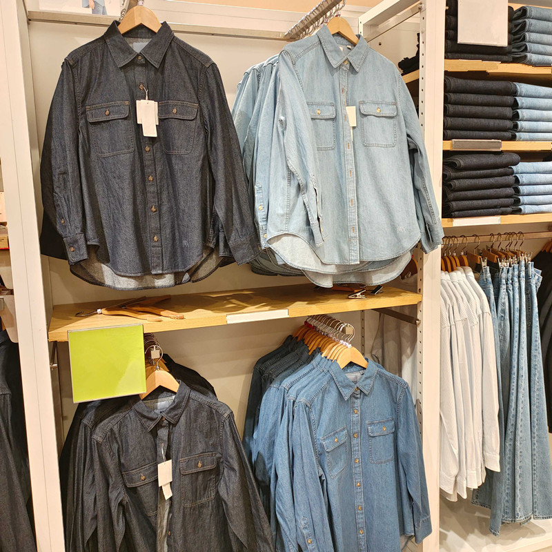 棉质水洗牛仔衬衣休闲薄外套