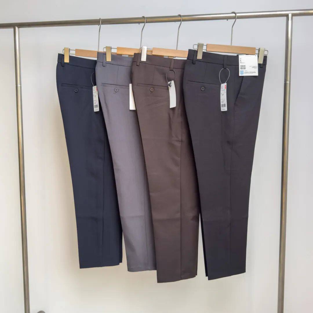 日系男装弹力轻型九分裤/商务通勤西裤裤子仿毛料款470576/475572