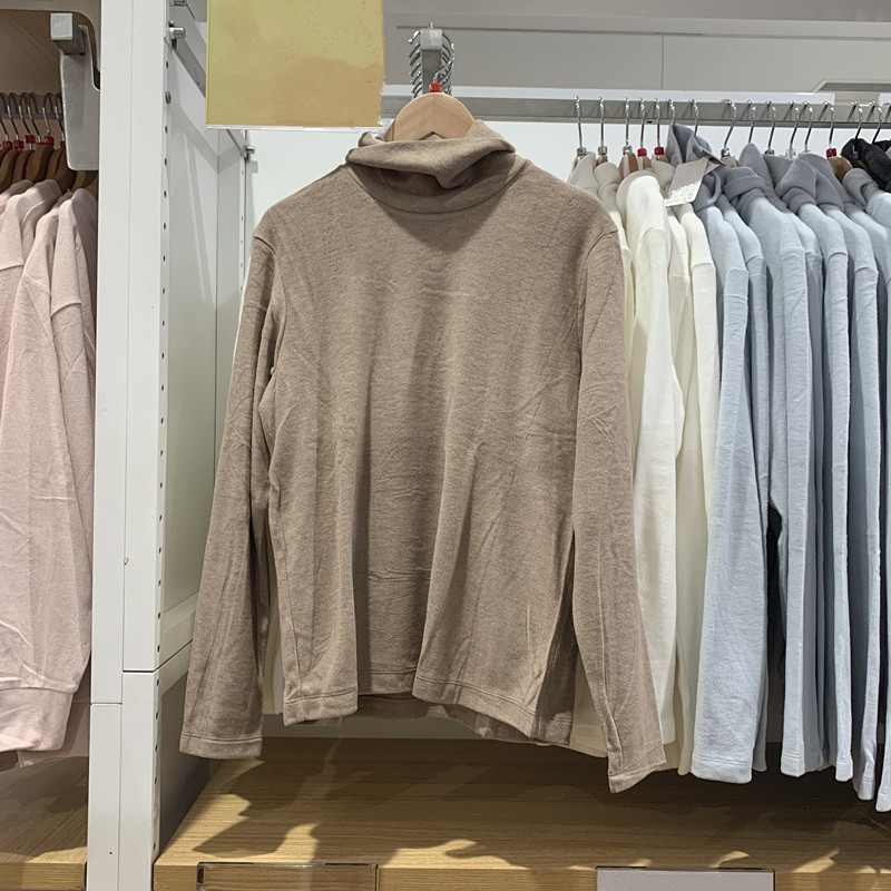 摇粒绒两翻领长袖T恤套头绒衫