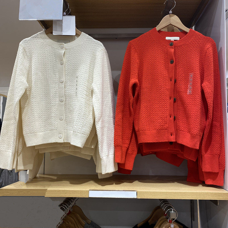 圆领针织开衫毛衣小香风外套