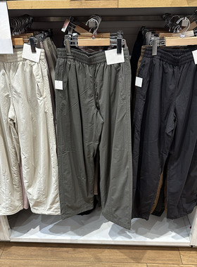 女装秋冬款摇粒绒加绒保暖直筒裤阔腿裤宽松工装长裤伞兵裤479402