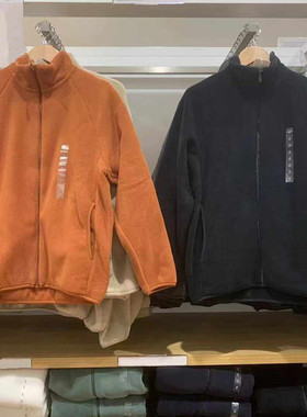 试衣间秋冬男女装情侣款摇粒绒拉链开衫夹克立领保暖外套419504