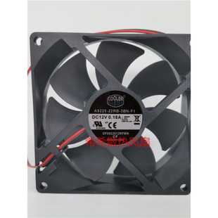 全新 COOLER MASTER A9225-22RB-3BN-F1 12V 0.18A 9CM 散热风扇