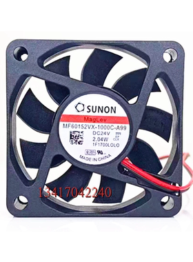 全新SUNON MF60152VX-1000C-A99 24V 2.04W 6015 6CM厘米散热风扇