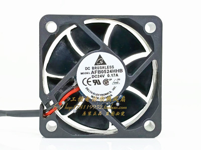 台达AFB0524HHB 5015 24V 0.17A 5CM 50*50*15MM大风量变频器风扇