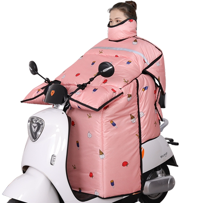 踏板冬季加绒加大加厚防水挡风罩