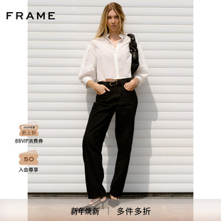 简约通勤 衬衫 FRAME女士半立领宽松长袖 经典