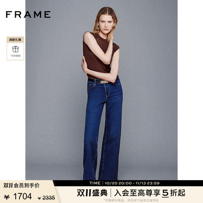 FRAME女士高腰高弹阔腿牛仔裤多色 SLIM PALAZZO