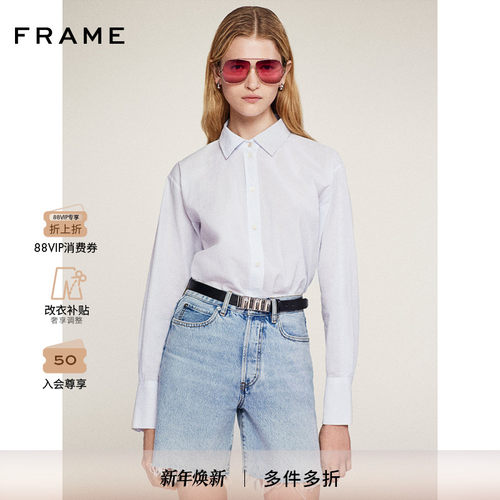 【2025新款】FRAME女士经典宽松半裤牛仔短裤 TIMELESS SHORT