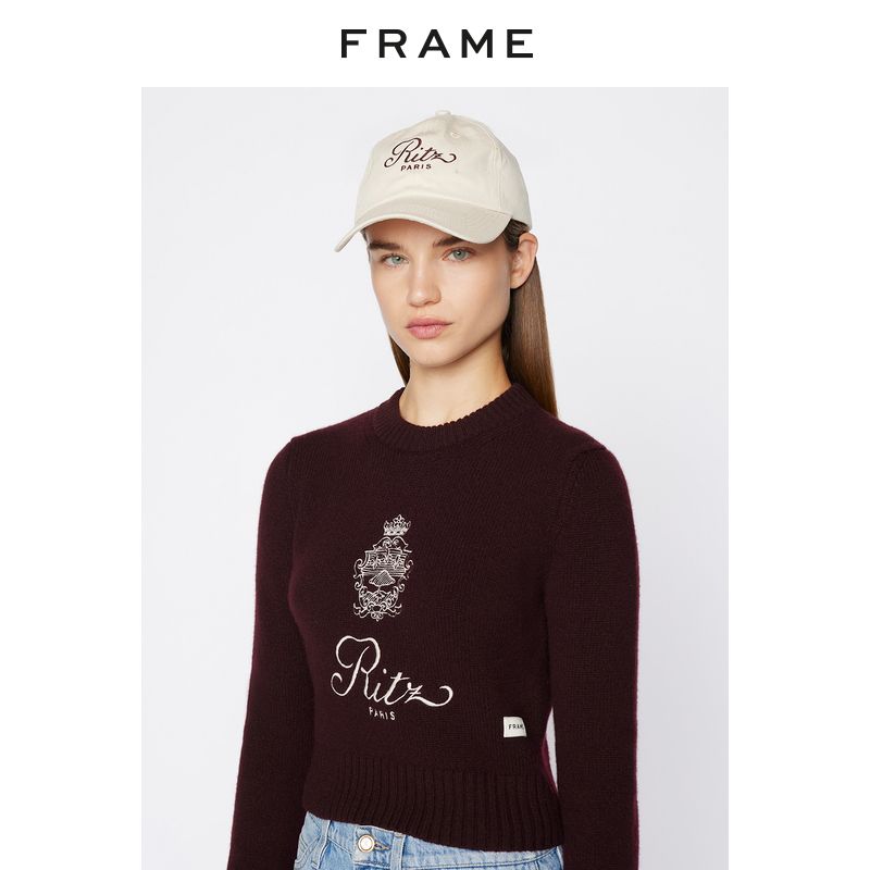 新品FRAME圆领羊绒针织毛衣