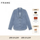 FRAME女士休闲V领牛仔长袖 上衣衬衫