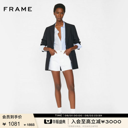 新品FRAME中腰牛仔短裤